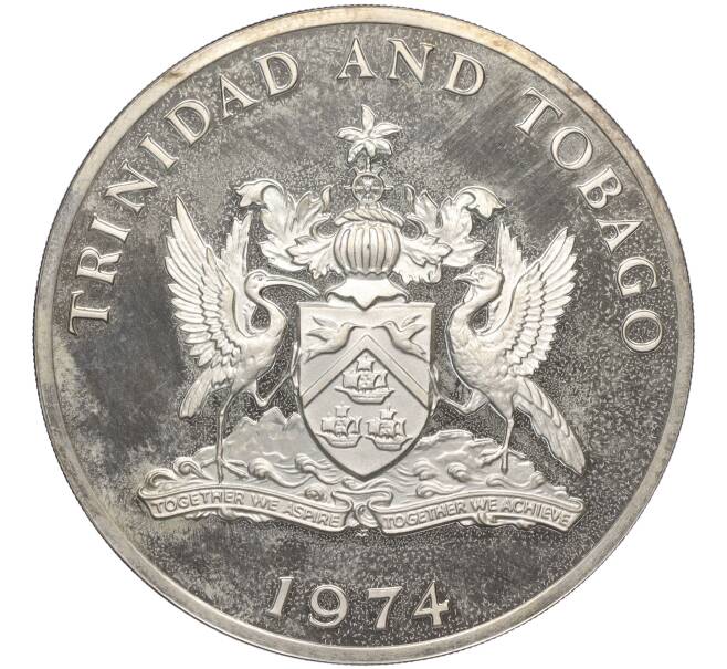 Монета 10 долларов 1974 года Тринидад и Тобаго (Артикул K11-109654)