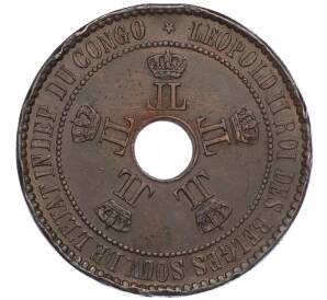 5 сантимов 1888 года Свободное государство Конго (Бельгийское Конго)
