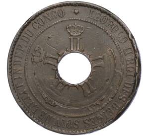 10 сантимов 1888 года Свободное государство Конго (Бельгийское Конго)