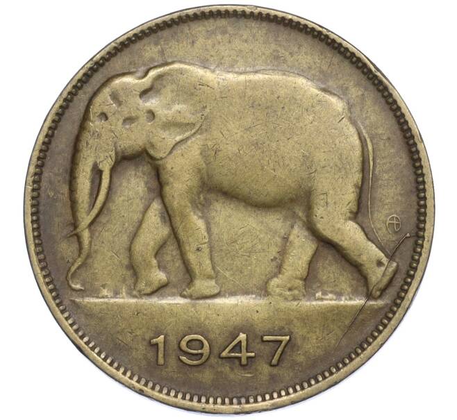 Монета 5 франков 1947 года Бельгийское Конго (Артикул: K11-109685) — Фото №1