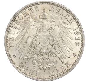 3 марки 1913 года Германия (Бавария)