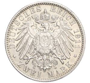 2 марки 1911 года Германия (Бавария) «90 лет со дня рождения Луитпольда Баварского» — Фото №2