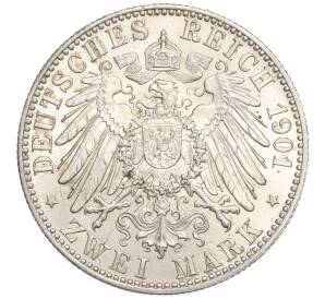 2 марки 1901 года Германия (Пруссия) «200 лет Пруссии» — Фото №2