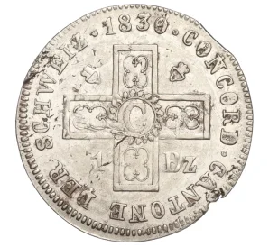 1 батцен 1834 года Швейцария — кантон Фрибур