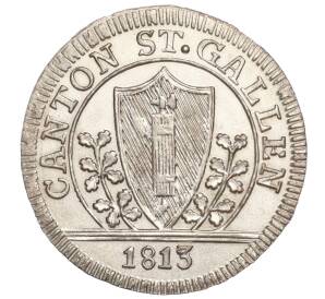 1 батцен 1813 года Швейцария — кантон Санкт-Галлен — Фото №1