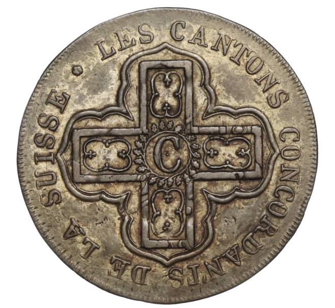 Монета 1 батцен 1827 года Швейцария — кантон Во (Артикул M2-70623)