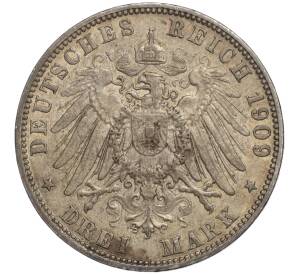 3 марки 1909 года Германия (Гамбург) — Фото №2