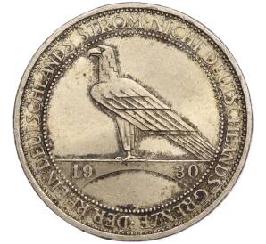 3 рейхсмарки 1930 года A Германия «Освобождение Рейнланда» — Фото №1