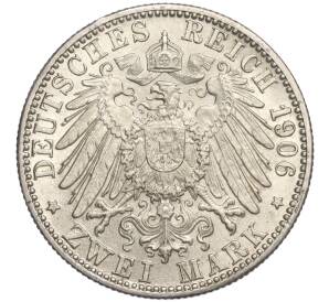 2 марки 1906 года Германия (Баден) «50 лет свадьбе Фридриха I и Луизы Прусской» — Фото №2