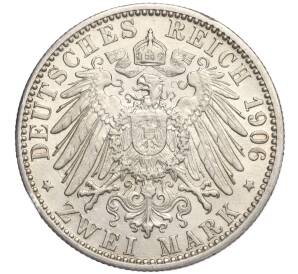 2 марки 1906 года Германия (Баден) «50 лет свадьбе Фридриха I и Луизы Прусской» — Фото №2