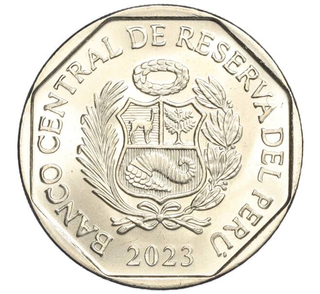 Монета 1 соль 2023 года Перу «200 лет Независимости — Хосе Мануэль Вальдес» (Артикул M2-70680)