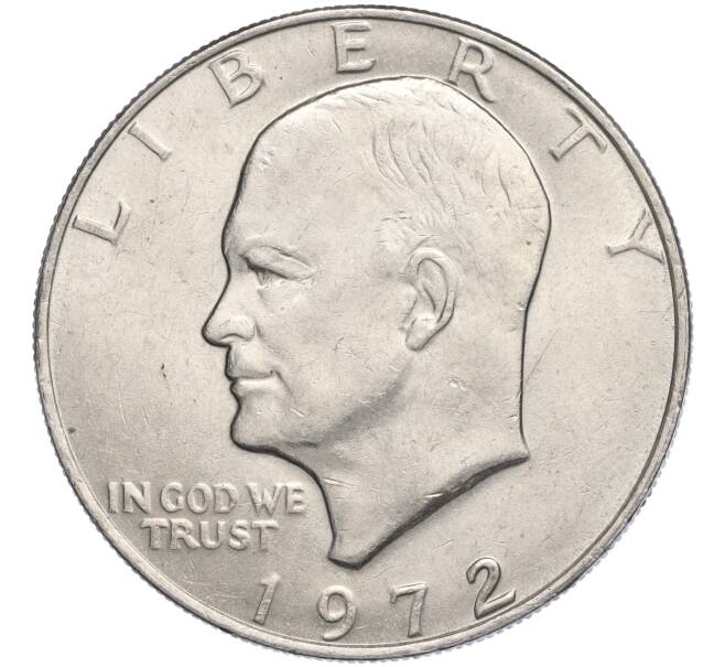 Монета 1 доллар 1972 года США «Эйзенхауэр» (Артикул K11-110049)