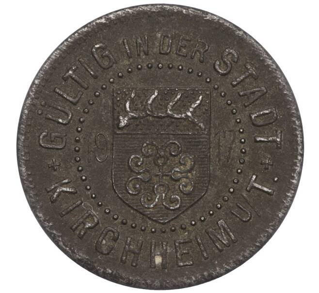 Монета 10 пфеннигов 1917 года Германия — город Кирххайм (Нотгельд) (Артикул: K11-109868) — Фото №1