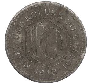 10 пфеннигов 1918 года Германия — город Кальв (Нотгельд) — Фото №2