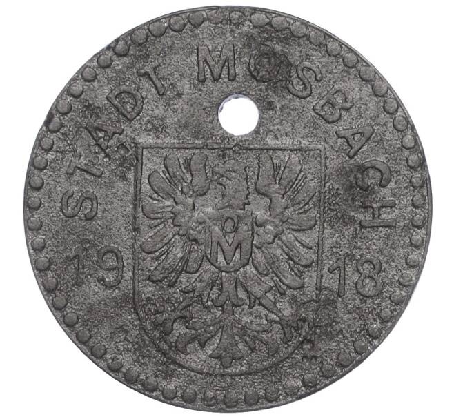 Монета 10 пфеннигов 1918 года Германия — город Мосбах (Нотгельд) (Артикул: K11-109883) — Фото №1
