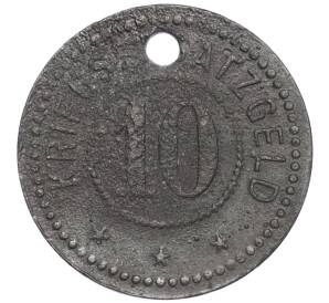 10 пфеннигов 1918 года Германия — город Зинсхайм (Нотгельд) — Фото №2