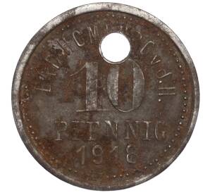 10 пфеннигов 1918 года Германия — город Хомбург (Нотгельд) — Фото №2