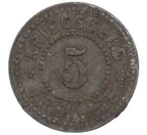 5 пфеннигов 1917 года Германия — город Зиген (Нотгельд) — Фото №2