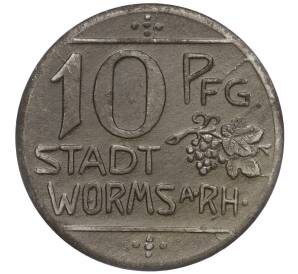 10 пфеннигов 1918 года Германия — город Вормс (Нотгельд) — Фото №2