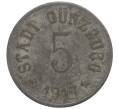 Монета 5 пфеннигов 1917 года Германия — город Гюнцбург (Нотгельд) (Артикул K11-109935)