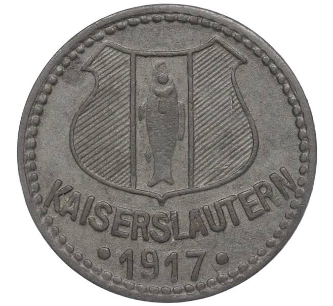 Монета 10 пфеннигов 1917 года Германия — город Кайзерслаутерн (Нотгельд) (Артикул K11-109962)