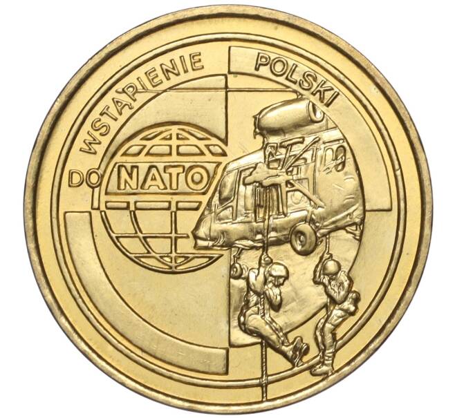 Монета 2 злотых 1999 года Польша «Вступление Польши в НАТО» (Артикул K27-84790)