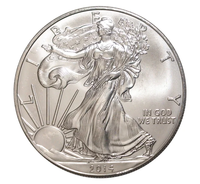 Монета 1 доллар 2014 года «Шагающая Свобода» (Артикул M2-5236)