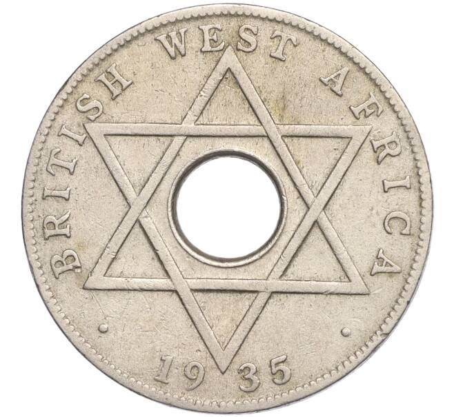 Монета 1/2 пении 1935 года Британская Западная Африка (Артикул: K11-110621) — Фото №1