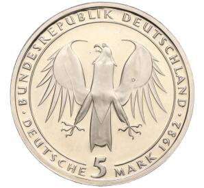 5 марок 1982 года Западная Германия (ФРГ) «150 лет со дня смерти Иоганна Вольфганга фон Гете» — Фото №2