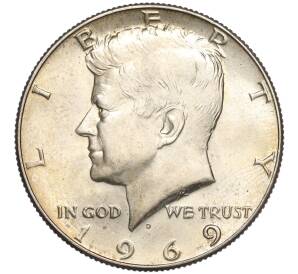 1/2 доллара (50 центов) 1969 года D США