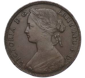 1 пенни 1860 года Великобритания — Фото №2