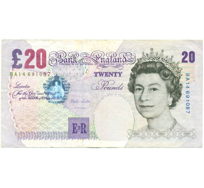 Банкнота 20 фунтов 1999 года Великобритания (Артикул: T11-01291) — Фото №1