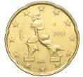 Монета 20 евроцентов 2002 года Италия (Артикул: K11-110791) — Фото №1