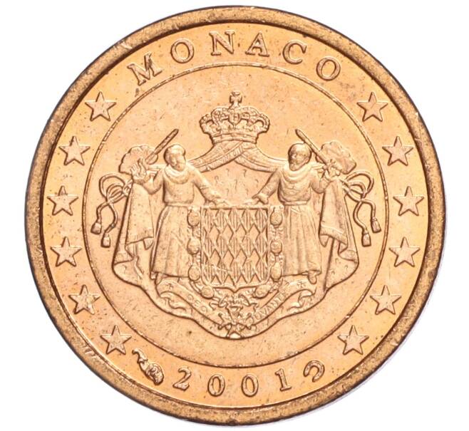 Монета 1 евроцент 2001 года Монако (Артикул: M2-70734) — Фото №1