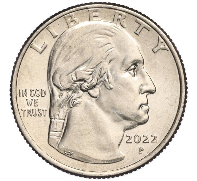 Монета 1/4 доллара (25 центов) 2022 года Р США «Американские женщины — Нина Отеро-Уоррен» (Артикул M2-70753)