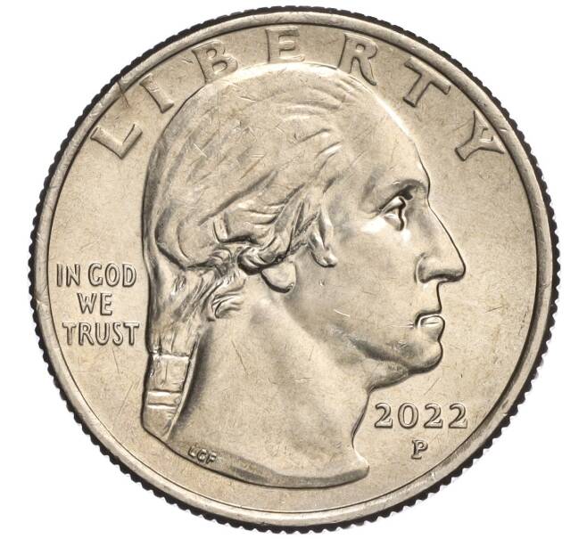 Монета 1/4 доллара (25 центов) 2022 года Р США «Американские женщины — Нина Отеро-Уоррен» (Артикул M2-70754)