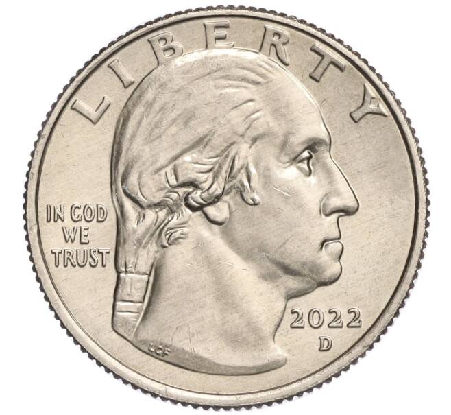 Монета 1/4 доллара (25 центов) 2022 года D США «Американские женщины — Нина Отеро-Уоррен» (Артикул M2-70757)
