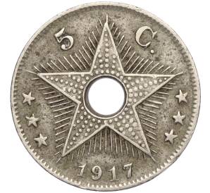 5 сантимов 1917 года Бельгийское Конго — Фото №1