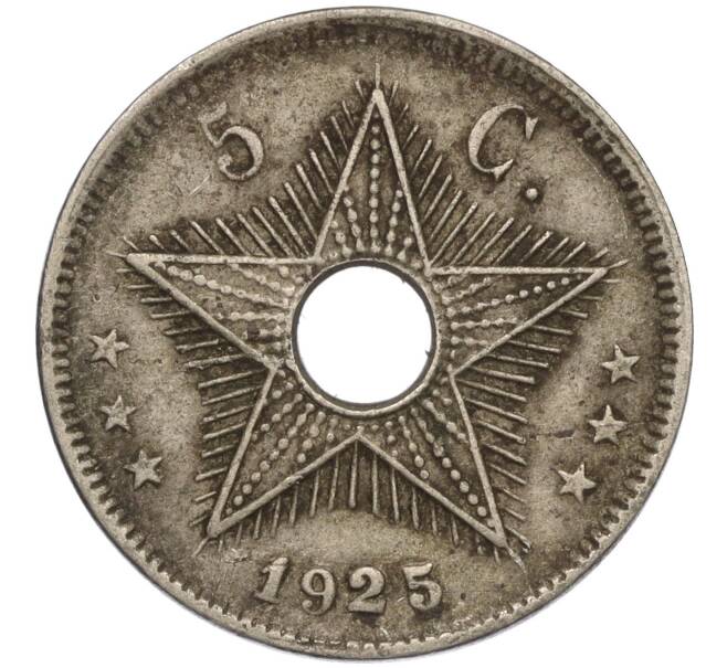 Монета 5 сантимов 1925 года Бельгийское Конго (Артикул: K11-111003) — Фото №1