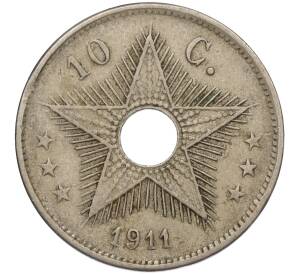 10 сантимов 1911 года Бельгийское Конго