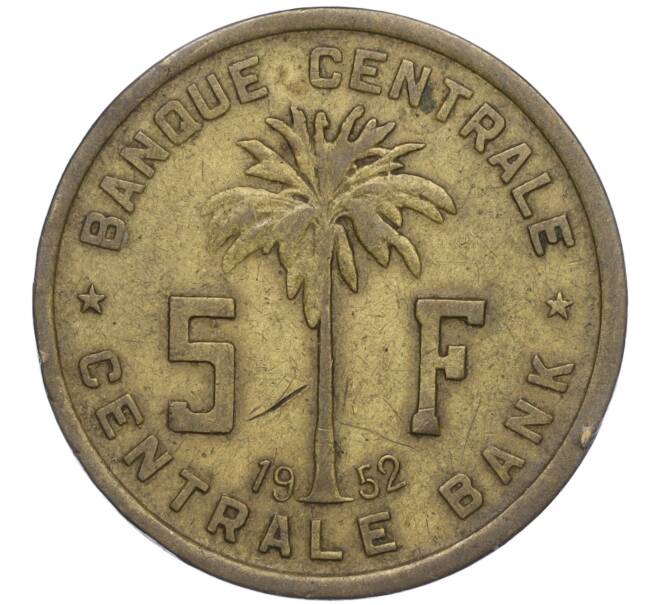 Монета 5 франков 1952 года Руанда-Урунди (Артикул: K11-111030) — Фото №1