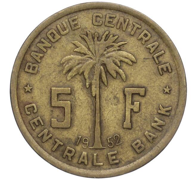 Монета 5 франков 1952 года Руанда-Урунди (Артикул: K11-111032) — Фото №1