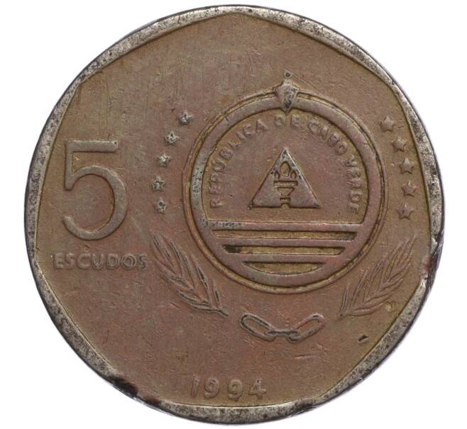 Монета 5 эсудо 1994 года Кабо-Верде «Корабли — Belmira» (Артикул K11-111098)