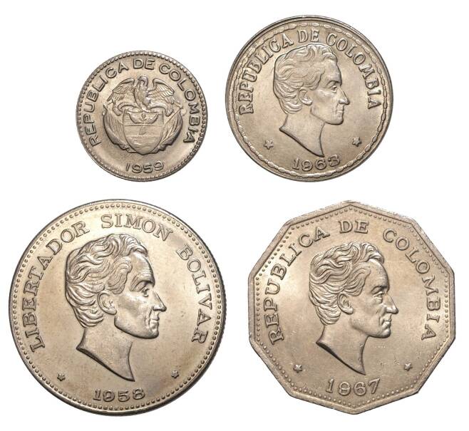 Набор монет — Колумбия (Артикул M3-0615)