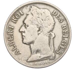 1 франк 1927 года Бельгийское Конго — легенда на французском (CONGO BELGE / DES BELGES)