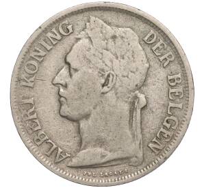 1 франк 1929 года Бельгийское Конго — легенда на фламандском (BELGISH CONGO / DER BELGEN)