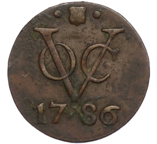 Монета 1 дуит 1786 года Голландская Ост-Индия — чекан Утрехта (Артикул K11-111456)