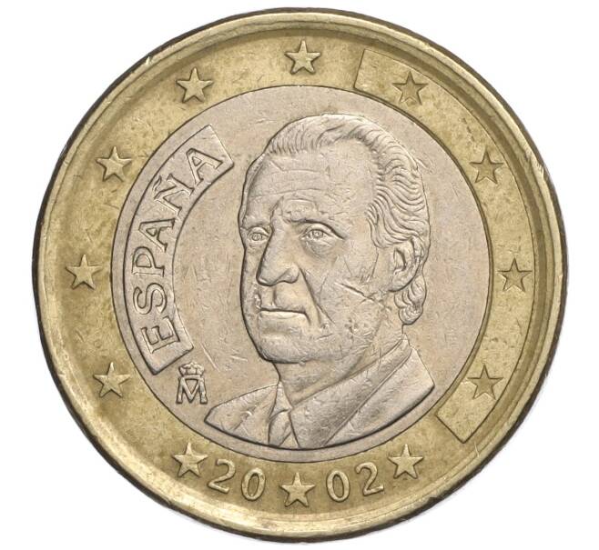 Монета 1 евро 2002 года Испания (Артикул: K11-111304) — Фото №1