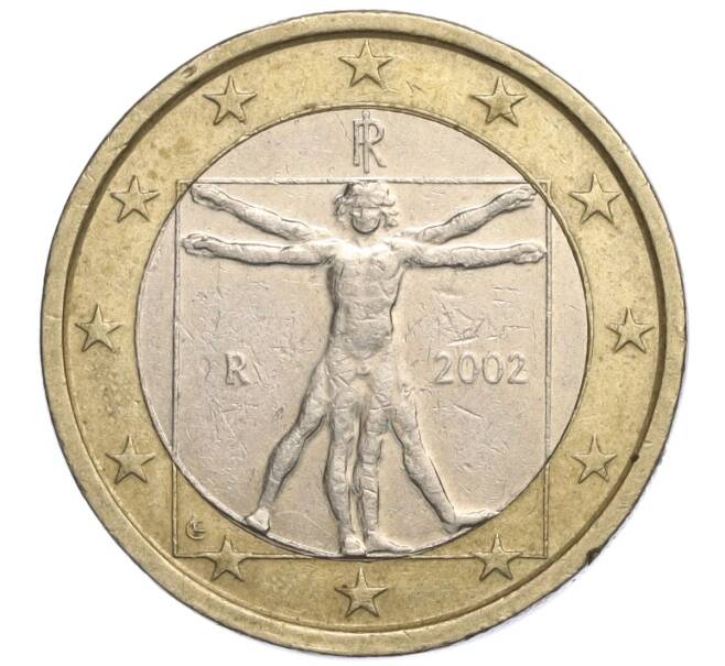 Монета 1 евро 2002 года Италия (Артикул: K11-111307) — Фото №1