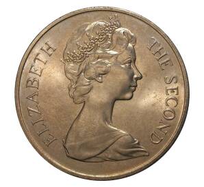 1 крона 1970 года Остров Мэн «Кошка Мэнкс» — Фото №2